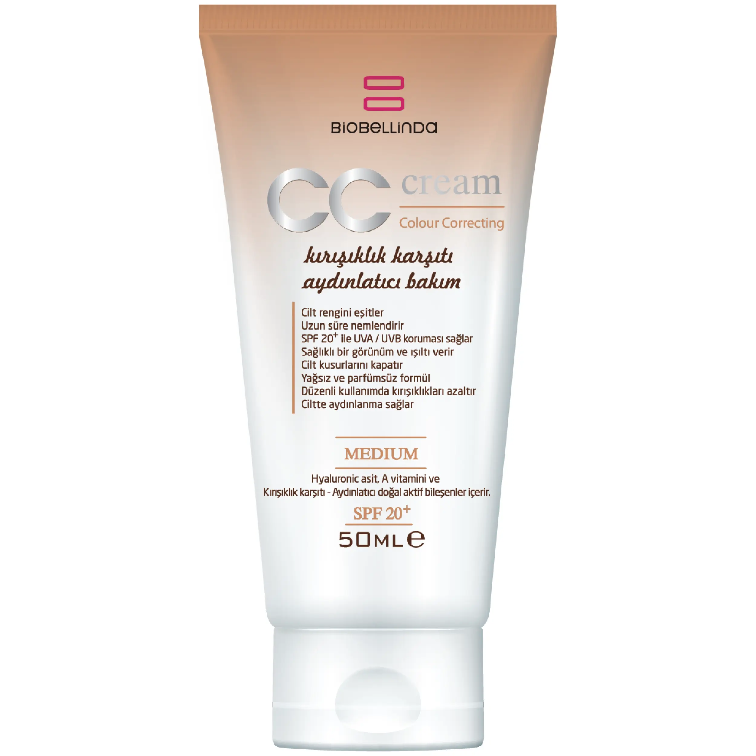 Biobellinda Cc Cream Medium 50 Ml | Cilt Kusursuzlaştırıcı Kapatıcı